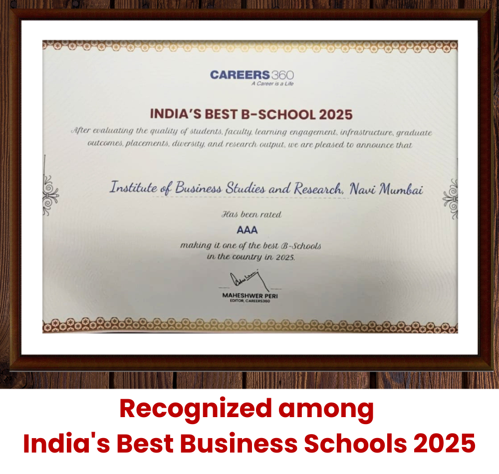 Our College has been recognized amongIndia's Best Business Schools 2025